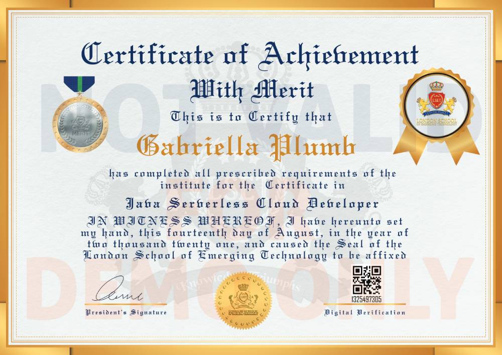LSET Merit Certificate