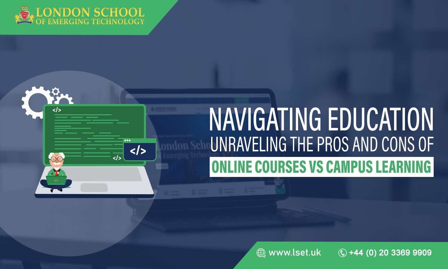 Navigating Education Unraveling the Pros and Cons of Online Courses vs. Campus Learning img